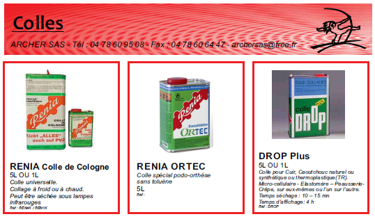 Catalogue colles