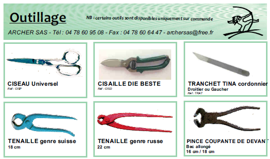 Catalogue outillage