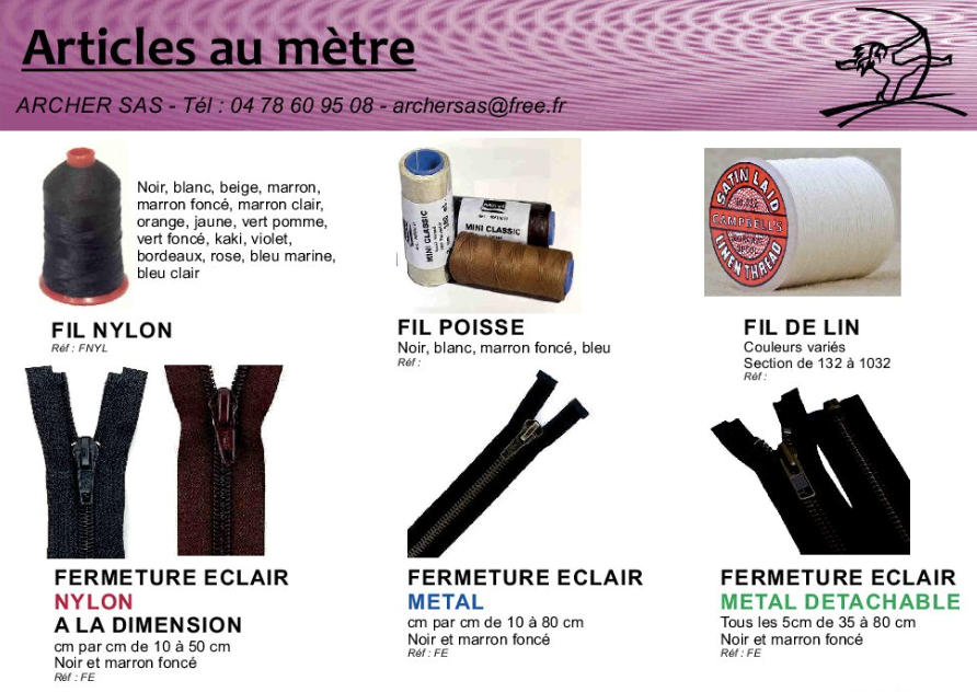 Catalogue Articles au mètre 2026 : fils, fermetures éclair
